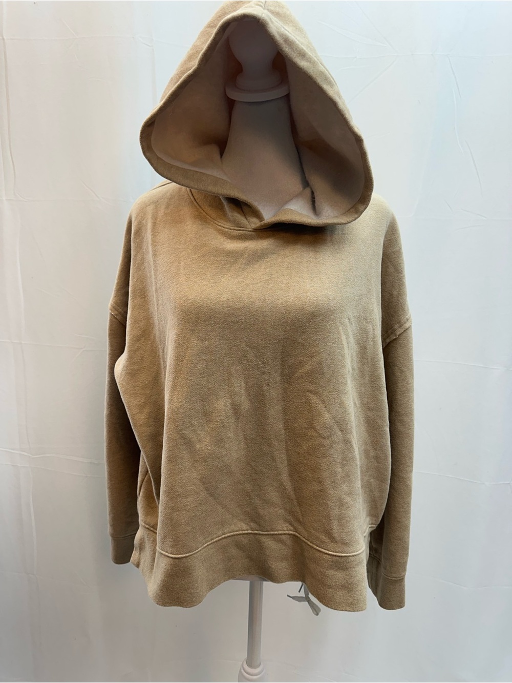 Last day-thrift store in the AM Rails Hooded Sweatshirt in Camel Tan